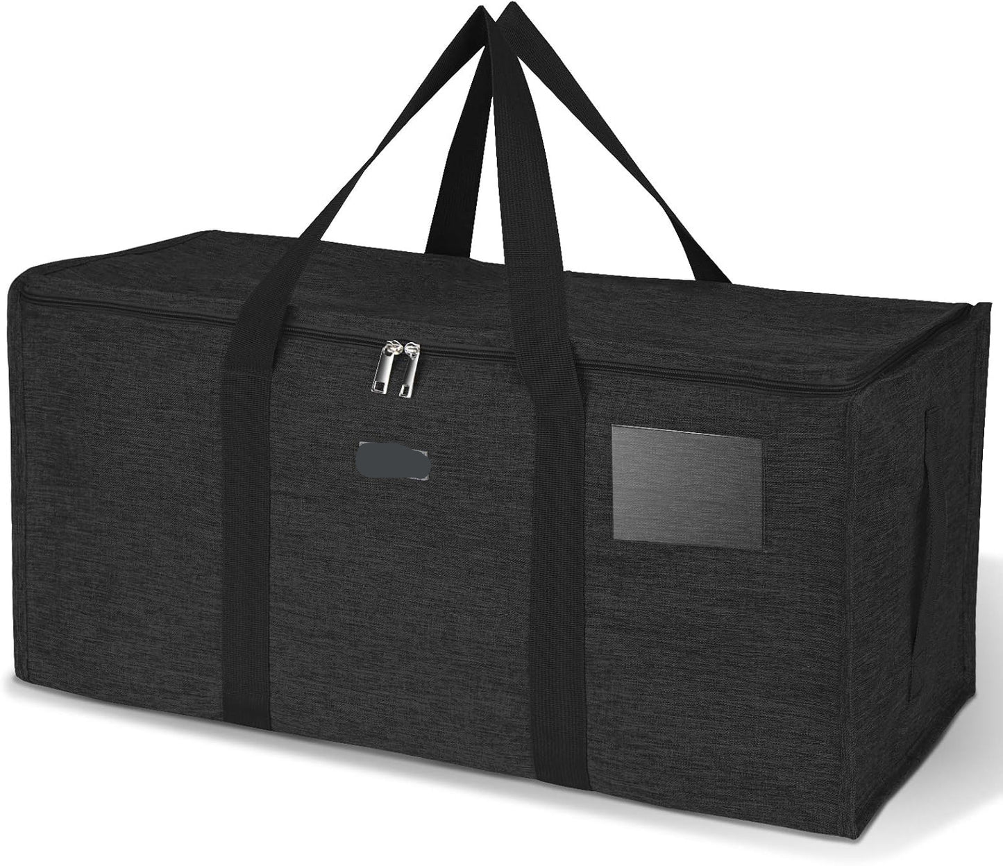 Extra Large Storage Tote with Zippers & Carrying Handles