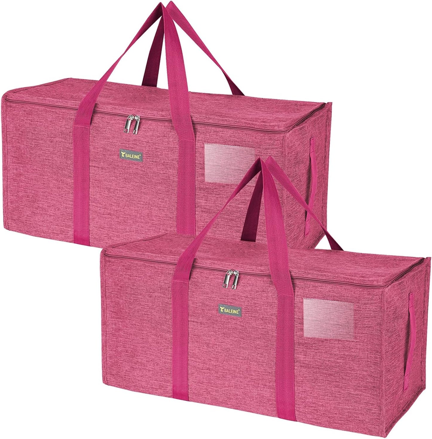 Extra Large Storage Tote with Zippers & Carrying Handles