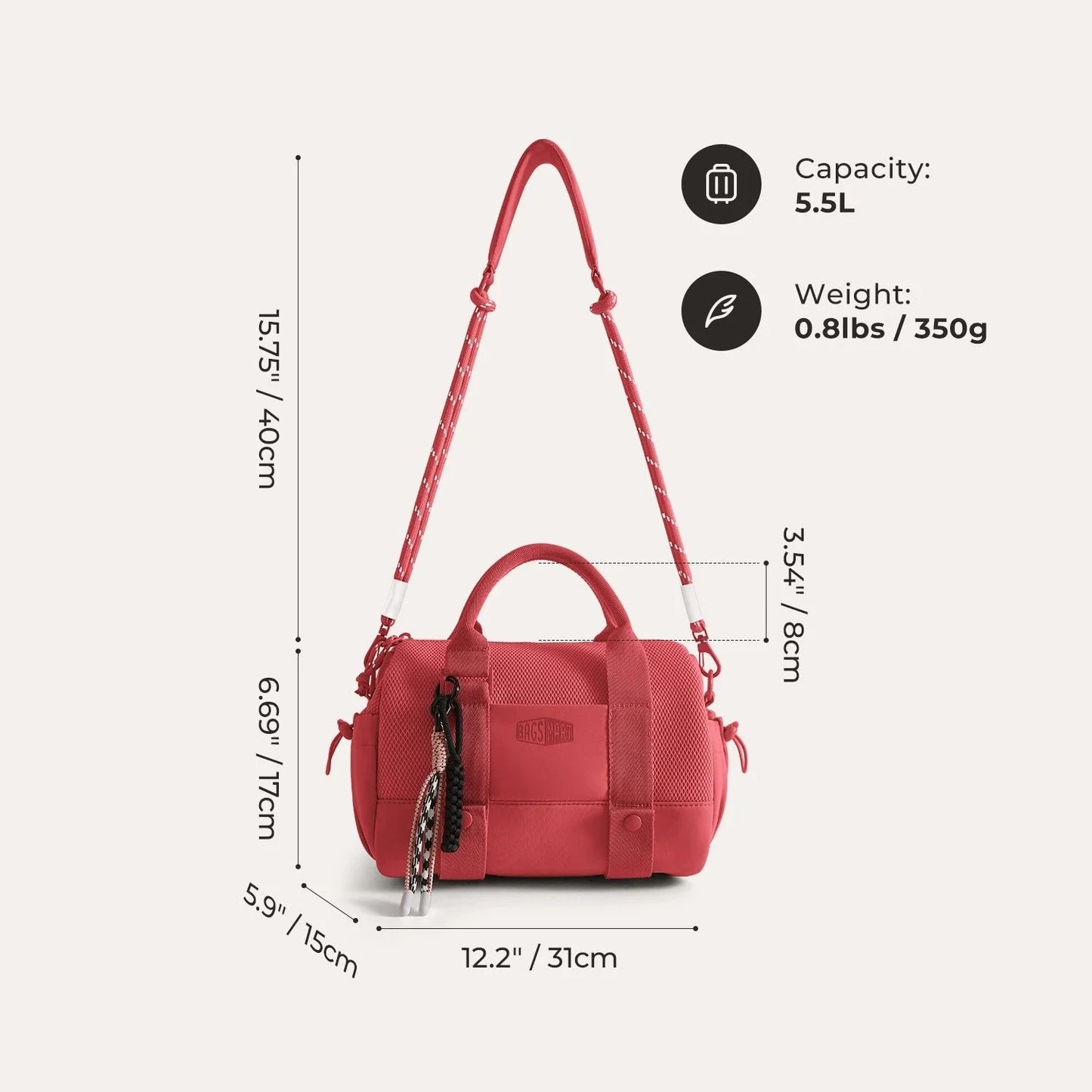 REIKI 5.5L Mini Duffle BAGSMART