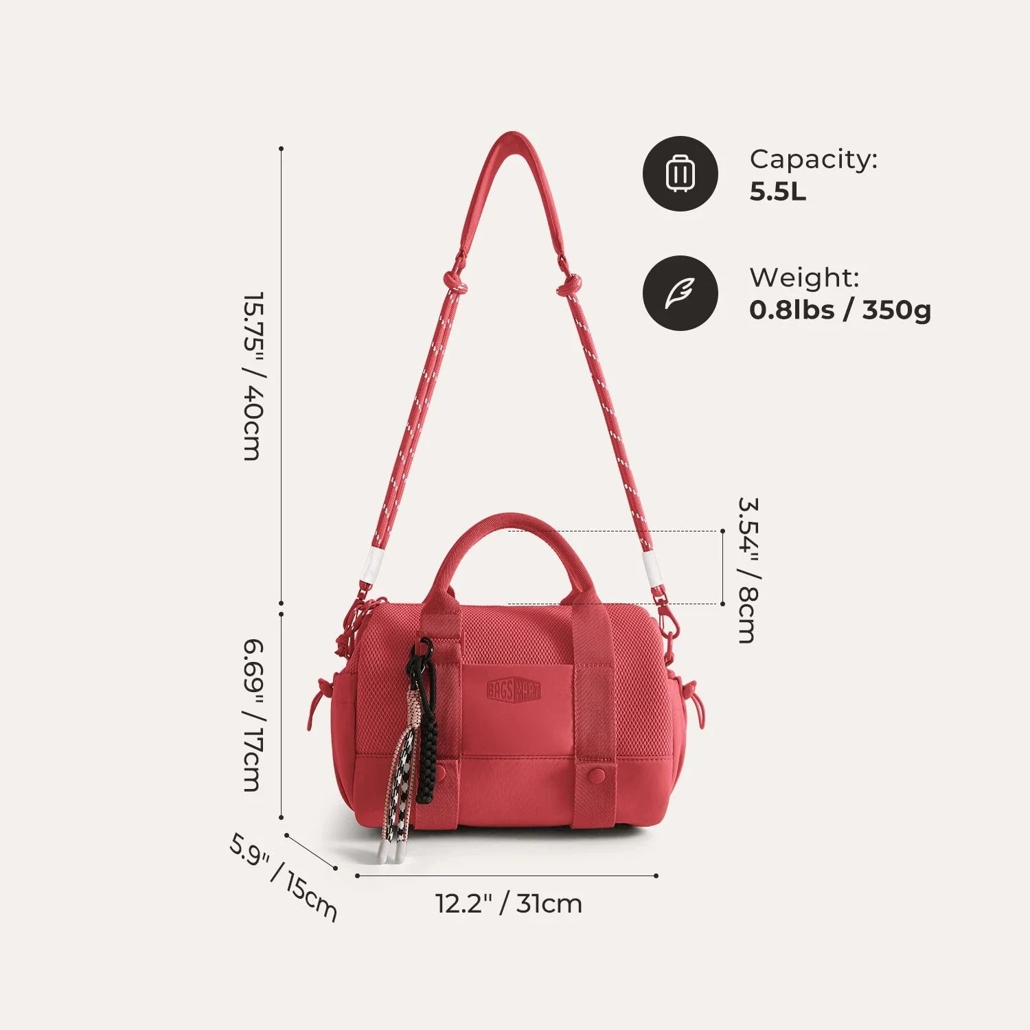 REIKI 5.5L Mini Duffle BAGSMART